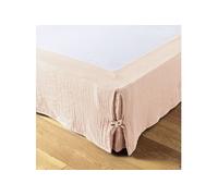 OUREA - Cache-Sommier à Nouettes 90x190cm Gaze de Coton Guimauve - ACTOME