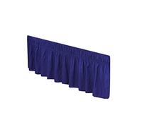 Cache-sommier à Volants,Enveloppant Chemise De Lit Bleue Jupe Taille Reine Aucune Élastique Surface avec La Simple Facile/Facile(A)