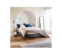 Cache-sommier Anthracite LEAVE - 90x190 cm