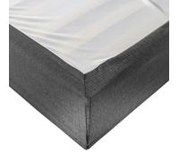 Cache-sommier Anthracite LEAVE - Someo 140x190 cm