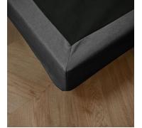 Cache-sommier anthracite RONDA 140x190 cm - - Ronda