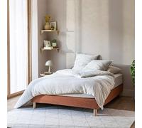 Cache-sommier Bouclette intégral Terracotta 180x200