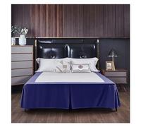 Cache Sommier Couleur Unie Coins fendus Jupe de lit Maison hôtel Couvre-lit Double/Complet/Reine/Roi Taille 1 pc(Color 2,Twin 100x190x38cm)