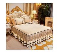 Cache-sommier doux d'hiver matelassé en peluche épaisse - Couvre-lit sans taie d'oreiller pour la maison (couleur 5, 1 pièce, 150 x 200 cm)
