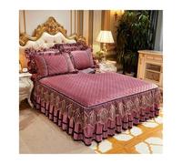 Cache-sommier doux d'hiver matelassé en peluche épaisse - Couvre-lit sans taie d'oreiller pour la maison (couleur 1, 180 x 200 cm)