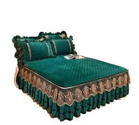 Cache-sommier doux d'hiver matelassé en peluche épaisse - Couvre-lit sans taie d'oreiller pour la maison (couleur 2, 3 pièces, 150 x 200 cm)