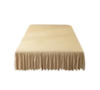 Cache-sommier élastique pour lit double, couleur unie, tour de lit avec chute de 38 cm, facile à installer, anti-poussière, antidérapant pour base de lit et plate-forme, lavable en machine