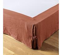 Cache-sommier Gaze de Coton 160 x 200 cm Gaia Terracotta