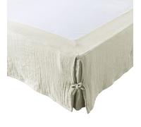 Cache-sommier Gaze de coton 180 x 200 cm GAIA coloris Vert d'eau - L'EFFET PAPILLON - Classique - Intemporel