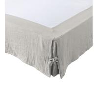 Cache-sommier Gaze de coton 90 x 190 cm GAIA coloris Nuage