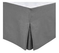 Tour DE LIT Cache SOMMIER 140 X 190 CM + 30 CM Gris Anthracite