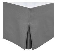Cache Sommier - Home Linge Passion - 140 X 190 Cm + 30 Cm - Gris Anthracite