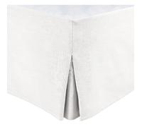 Cache sommier - HOME LINGE PASSION - 160 x 200 cm + 30 cm - Blanc