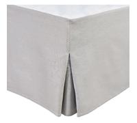 Tour DE LIT Cache SOMMIER 90 X 190 CM + 30 CM Gris Clair