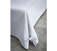 Cache sommier intégral coton gris 160x200 Gris