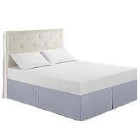 Cache Sommier Meulage Peluche Tissu Jupe de lit Lavable en Machine hôtel ménage Couvre-Lits Reine literie décorer(Blue Purple,F 137X190cm)