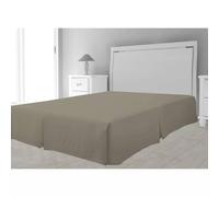 Cache Sommier Microfibre 140x190 Cm Taupe