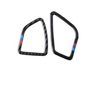 Cache-Sortie de climatisation Cadre De Calandre Sortie D'air Pour Tableau Bord Voiture Véritable Autocollant Compatible Avec BMW Pour Série 3 Pour F30 2013 2014 2015(Style A)