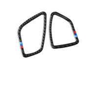 Cache-Sortie de climatisation Cadre De Calandre Sortie D'air Pour Tableau Bord Voiture Véritable Autocollant Compatible Avec BMW Pour Série 3 Pour F30 2013 2014 2015(Style B)