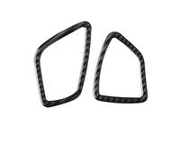 Cache-Sortie de climatisation Cadre De Calandre Sortie D'air Pour Tableau Bord Voiture Véritable Autocollant Compatible Avec BMW Pour Série 3 Pour F30 2013 2014 2015(Style C)