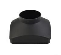 Cache-sortie noir à trou unique de 75 mm pour chauffage de stationnement à air diesel, conduit en plastique ignifuge haute température pour système de chauffage Webasto camion, camping-car, van