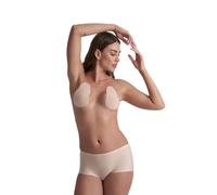 Cache-tÃ©tons en satin avec coussinets de soutien femme Bye Bra Beige F-H