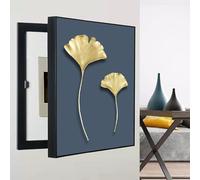 Cache Tableau Electrique, Boîte À Compteurs Décorative, Coffret d'habillage Tableau Électrique Décorative Peinture, for Salon, Dortoir et l'hôtel(Black-4,60 * 70cm/23.6 * 27.6in)