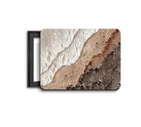 Cache-Tableau Électrique Décoratif - Artisanat du Grès Fait Main, Conception Paysagère Naturelle, Installation Facile, pour Salon et Chambre N R-75x55cm