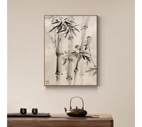 Cache Tableau Électrique Décoratif, Décoration Murale Style Chinois Moderne | Cache Coffret Électrique, 4 Structures d’Ouverture, Cadre PS Noyer, Tailles et Motifs Variés(D,Flip-up,23.6x31.5in)