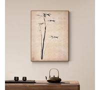 Cache Tableau Électrique Décoratif, Décoration Murale Style Chinois Moderne | Cache Coffret Électrique, 4 Structures d’Ouverture, Cadre PS Noyer, Tailles et Motifs Variés(B,Flip-up,23.6x31.5in)