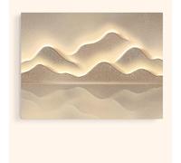 Cache-Tableau Électrique Décoratif - Design de Style Moderne, Motif Montagne et Rivière, Installation Facile, pour Salon et Chambre H L-40x30cm