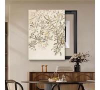 Cache Tableau Électrique Décoratif Peinture Murale Cadre Durable Imperméable pour Cacher Disjoncteur et Compteur avec Rails de Guidage Fluides et Silencieux Design Chic(Left-y,16"*20"/40 * 50cm)