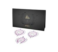 Cache-tétons en bleu et vert