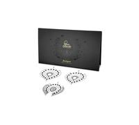 Cache Tétons et Pubis Flamboyant Noir/Argent