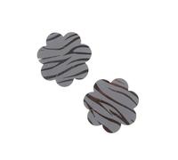 Cache tétons Fleur Gris Argenté