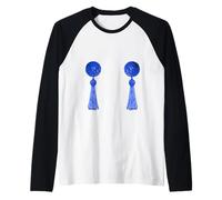 Cache-tétons Glamour Burlesque Bleu Sexy Manche Raglan