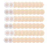 Cache-tétons jetables pour femmes et filles - Cache-tétons ronds - Coussinets autocollants non visibles - Non tissé, couleur chair, taille unique