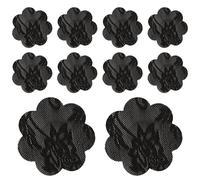 Cache-tétons sans - 5 Paires de Cache-Seins en Forme de Dentelle en Forme de Prune, Cache-tétons en Tissu Non tissé Autocollant, protège-tétons Invisible pour Femme | Couvre-tétons sans coutur