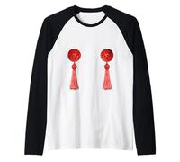 Cache-tétons Sexy rétro Burlesque Striptease Rouge Pasties Manche Raglan