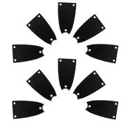 Cache-tige de Réglage Guitare Basse Noir à 3 Trous, Forme Cloche | Plastique et Métal, Vis Incluses, pour Tête, Remplace un Couvercle Manquant, Look Classique