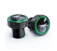 Cache Trou Base Rétroviseur Alliage Aluminium Pour Agusta F3 675 800 Brutale 1000 Accessoires Pour Motos Vis M10*1,25 Boulons Bouchons Pour Trous De Rétroviseurs(W-Green)