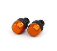 Cache Trou Base Rétroviseur Alliage Aluminium Pour XSR700 XSR900 2015-2021 Accessoires Vis Pour Trou De Rétroviseur Boulon Pour Bouchon M10 Couvercle(Orange-no logo)