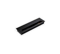 Cache-Trou carré en Alliage d'aluminium épais for Ordinateur de Bureau(1pcs 80X275 Black)