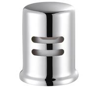 Cache-trou d'air pour lave-vaisselle - En laiton massif - Avec jupe - Bouchon de trop-plein de rechange uniquement - Chrome