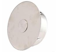 Cache-trou de cheminée en acier inoxydable, couvercle de conduit de cheminée, couvercle de tube de four, cuisine, salle de bain, balcon avec joint déodorant (110 mm)