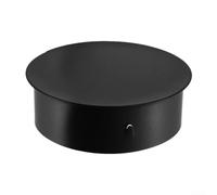 Cache-trou de cheminée en acier inoxydable pour tuyau de poêle et conduit de cheminée avec montage encastré compatible avec ouvertures de 50 mm à 200 mm de diamètre (160 mm)