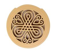 Cache-trou de guitare en bois massif de 101,6 cm - Suppresseur de commentaires anti-hurlement pour guitares acoustiques et électriques (sculpté chinois)