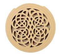 Cache-trou de guitare en bois massif de 101,6 cm - Suppresseur de commentaires anti-hurlement pour guitares acoustiques et électriques (motif carvé)