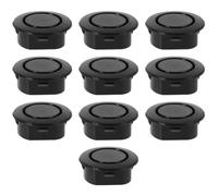 Cache Trou de Pare-Chocs Voiture 10 Pièces Plastique Noir pour Radar | Bouchon de Trou Automatique, Cache en Plastique pour Orifice Radar, 25 à 26mm, Installation sans Outil