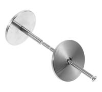 Cache Trou de Serrure en Acier Inoxydable Argenté pour Porte D’entrée | Plaque de Recouvrement Discrète, Anti-effraction, pour Portes Métalliques et Bois, Remplacement Matériel